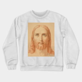 Study For Christus Consolator by Ary Scheffer Crewneck Sweatshirt